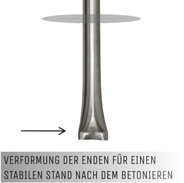 Fahrradbügel Anlehnbügel aus Edelstahl zum einbetonieren